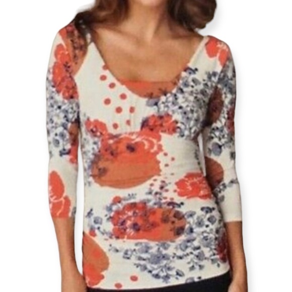 Cabi Grecian Floral Dot Blouse - Picture 5 of 5
